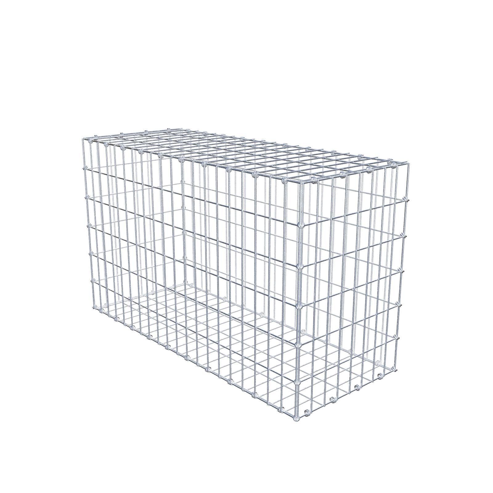Gabione 100 cm x 60 cm x 40 cm (L x H x T), Maschenweite 5 x 10 cm, Spiralring