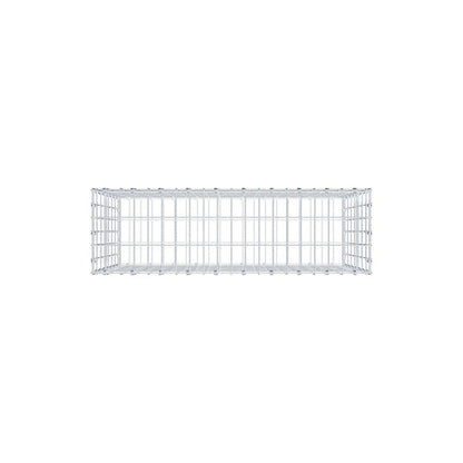 Gavión 100 cm x 70 cm x 30 cm (L x A x P), malla 5 x 10 cm, anillo en espiral