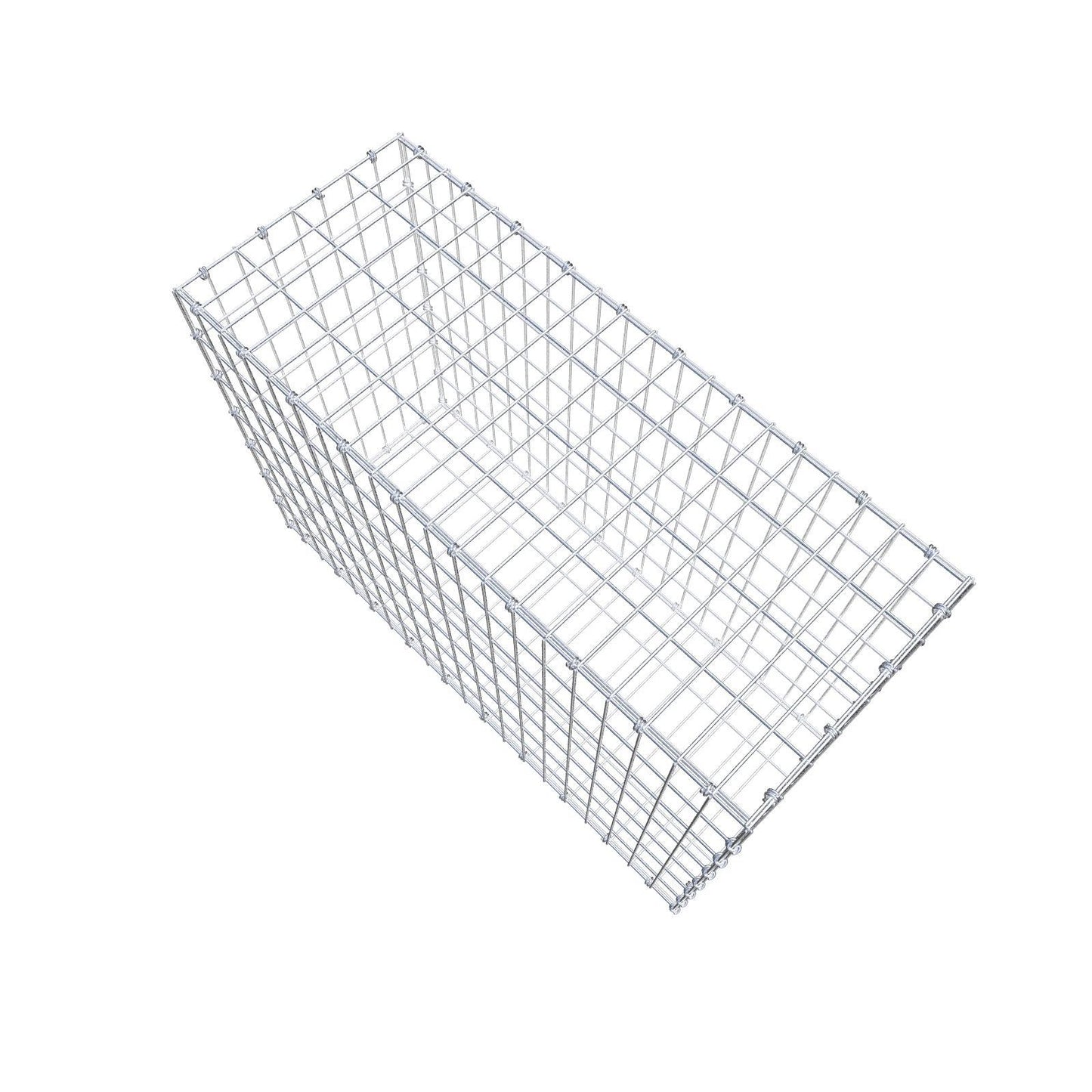 Gabion 100 cm x 70 cm x 40 cm (L x H x P), mailles 5 x 10 cm, anneau en spirale