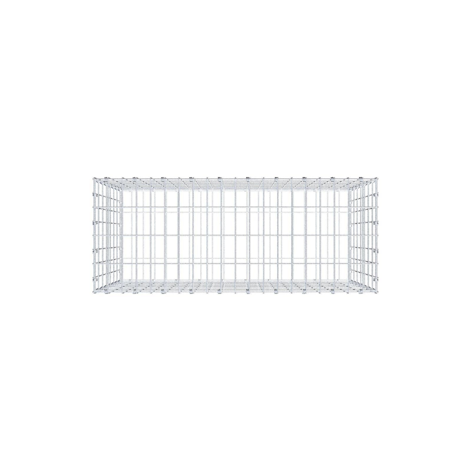 Gabião 100 cm x 70 cm x 40 cm (C x A x P), malhagem 5 x 10 cm, anel espiral