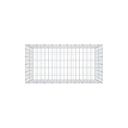 Gavión 100 cm x 70 cm x 50 cm (L x A x P), luz de malla 5 x 10 cm, anillo en espiral