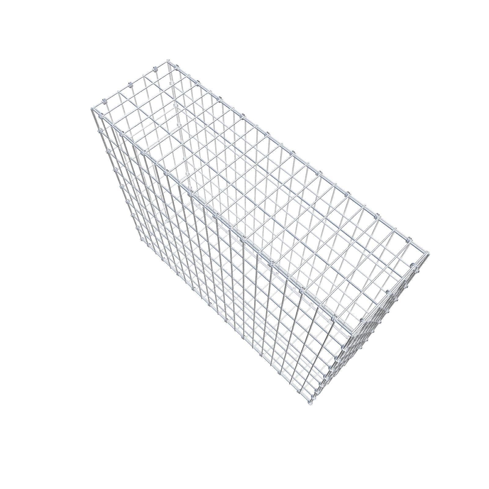 Schanskorf 100 cm x 80 cm x 30 cm (L x H x D), maaswijdte 5 x 10 cm, spiraalring