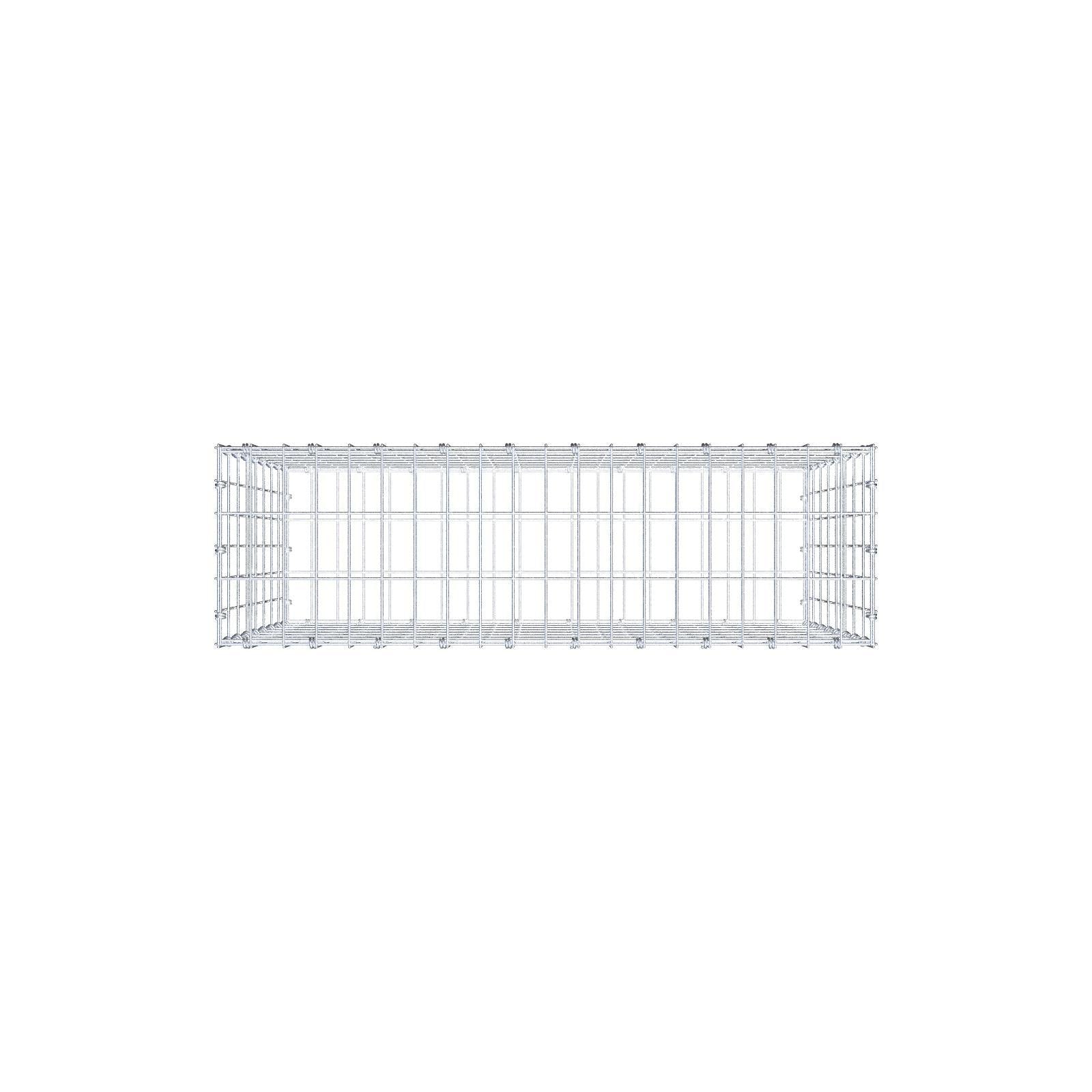 Schanskorf 100 cm x 80 cm x 30 cm (L x H x D), maaswijdte 5 x 10 cm, spiraalring