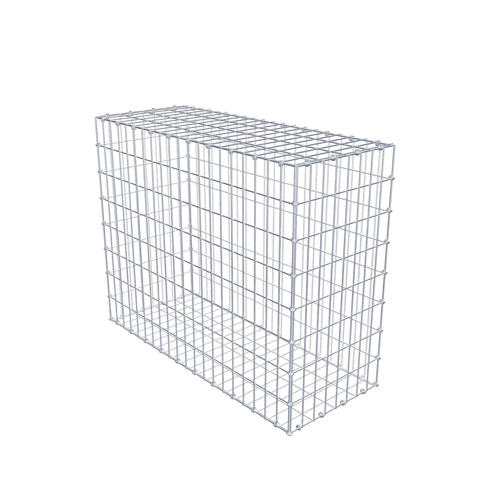 Gabione 100 cm x 80 cm x 40 cm (L x H x T), Maschenweite 5 x 10 cm, Spiralring