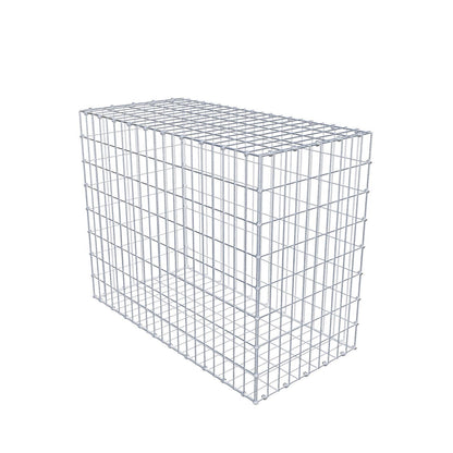 Gabione 100 cm x 80 cm x 50 cm (L x H x T), Maschenweite 5 x 10 cm, Spiralring