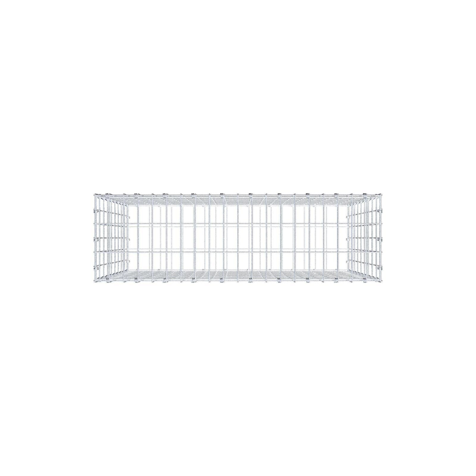 Gabione 100 cm x 90 cm x 30 cm (L x H x T), Maschenweite 5 x 10 cm, Spiralring