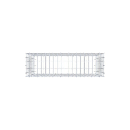 Schanskorf 100 cm x 90 cm x 30 cm (L x H x D), maaswijdte 5 x 10 cm, spiraalring