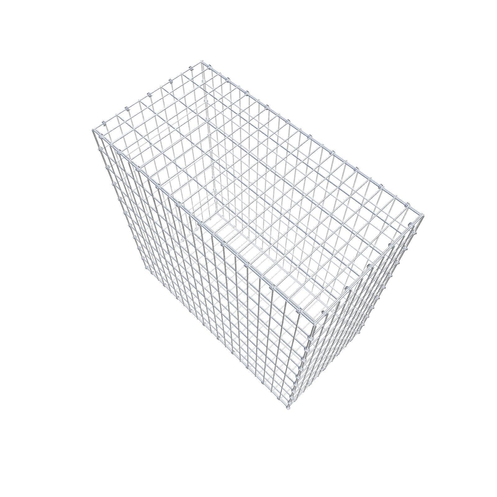 Gabião 100 cm x 100 cm x 50 cm (C x A x P), malhagem 5 x 10 cm, anel espiral