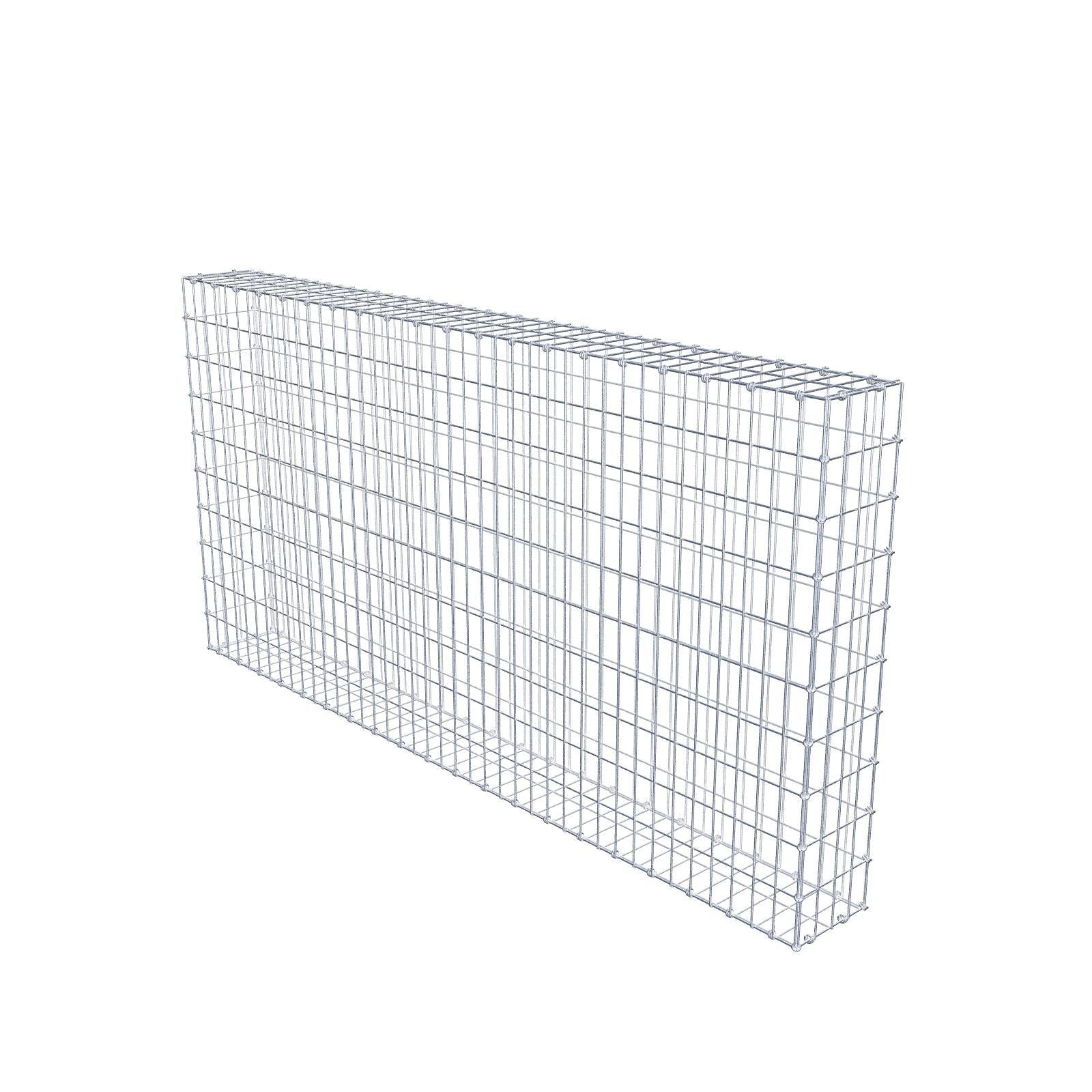 Gabione 200 cm x 100 cm x 20 cm (L x H x T), Maschenweite 5 x 10 cm, Spiralring