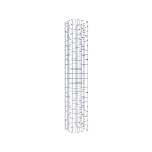 Gabion column 37 x 37 cm, MW 5 x 10 cm square