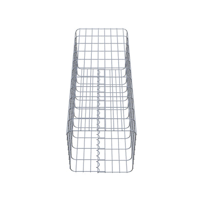 Coluna de gabião 42 x 42 cm, MW 5 x 10 cm quadrado