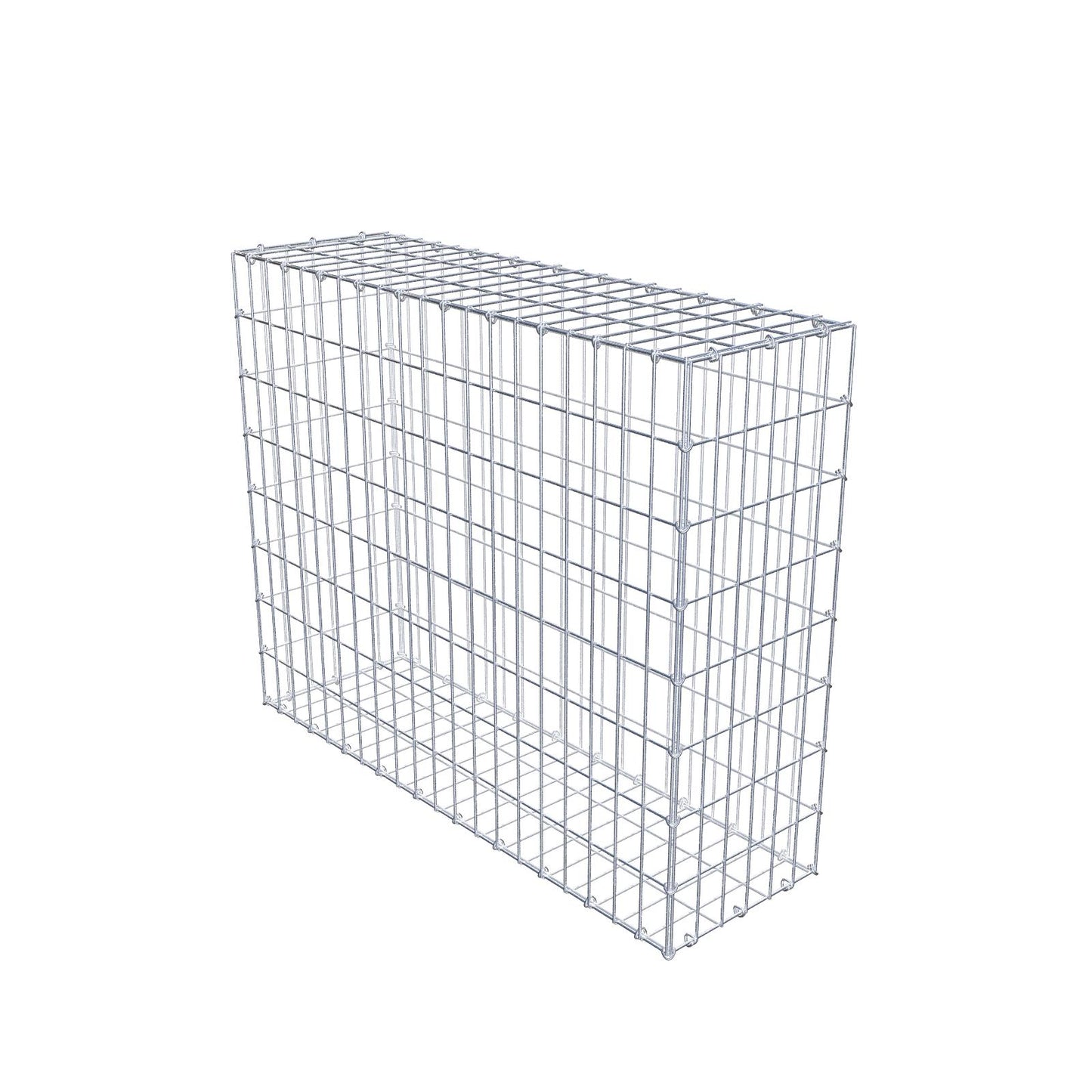 Gabion 100 cm x 80 cm x 30 cm (L x H x P), mailles 5 cm x 10 cm, anneau en C