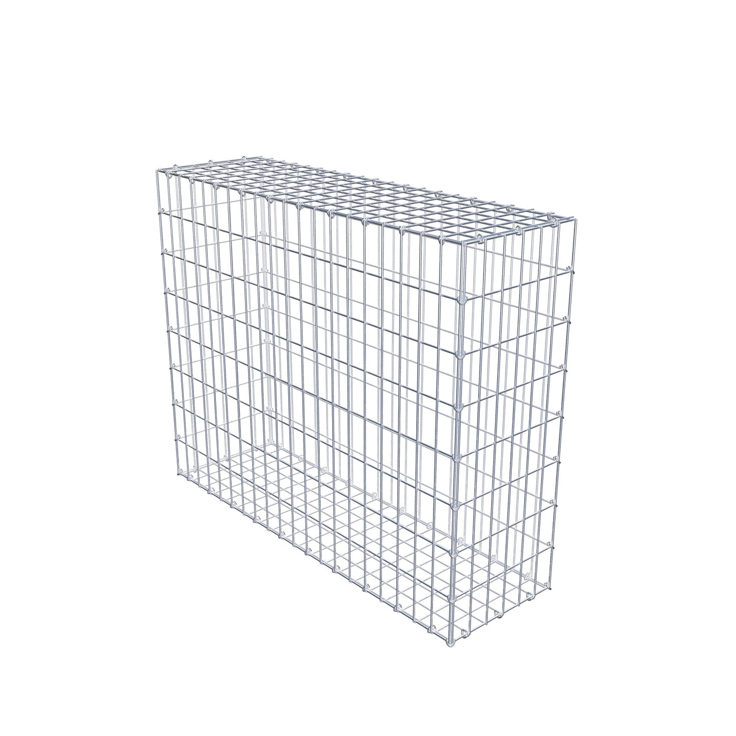 Gabion 100 cm x 80 cm x 30 cm (L x H x P), mailles 5 cm x 10 cm, anneau en C
