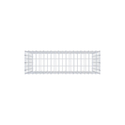 Gabion 100 cm x 80 cm x 30 cm (L x H x P), mailles 5 cm x 10 cm, anneau en C
