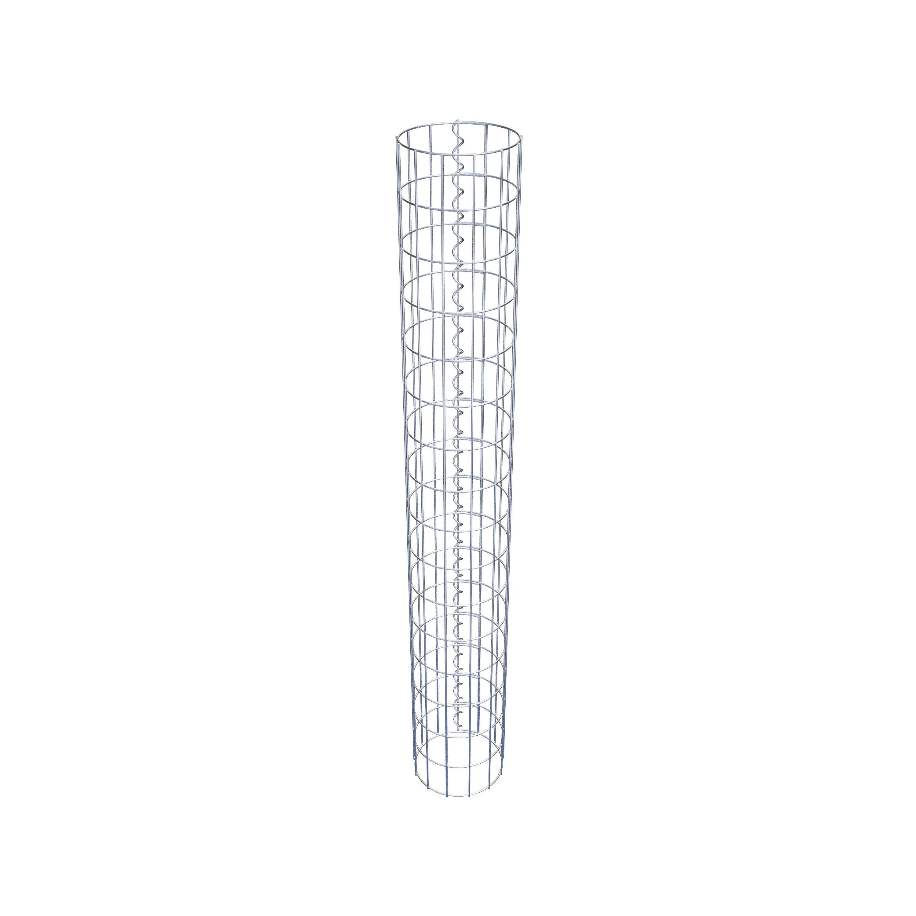 Gabionensäule rund 22 cm Durchmesser, 160 cm Höhe, Maschenweite 5 cm x 10 cm