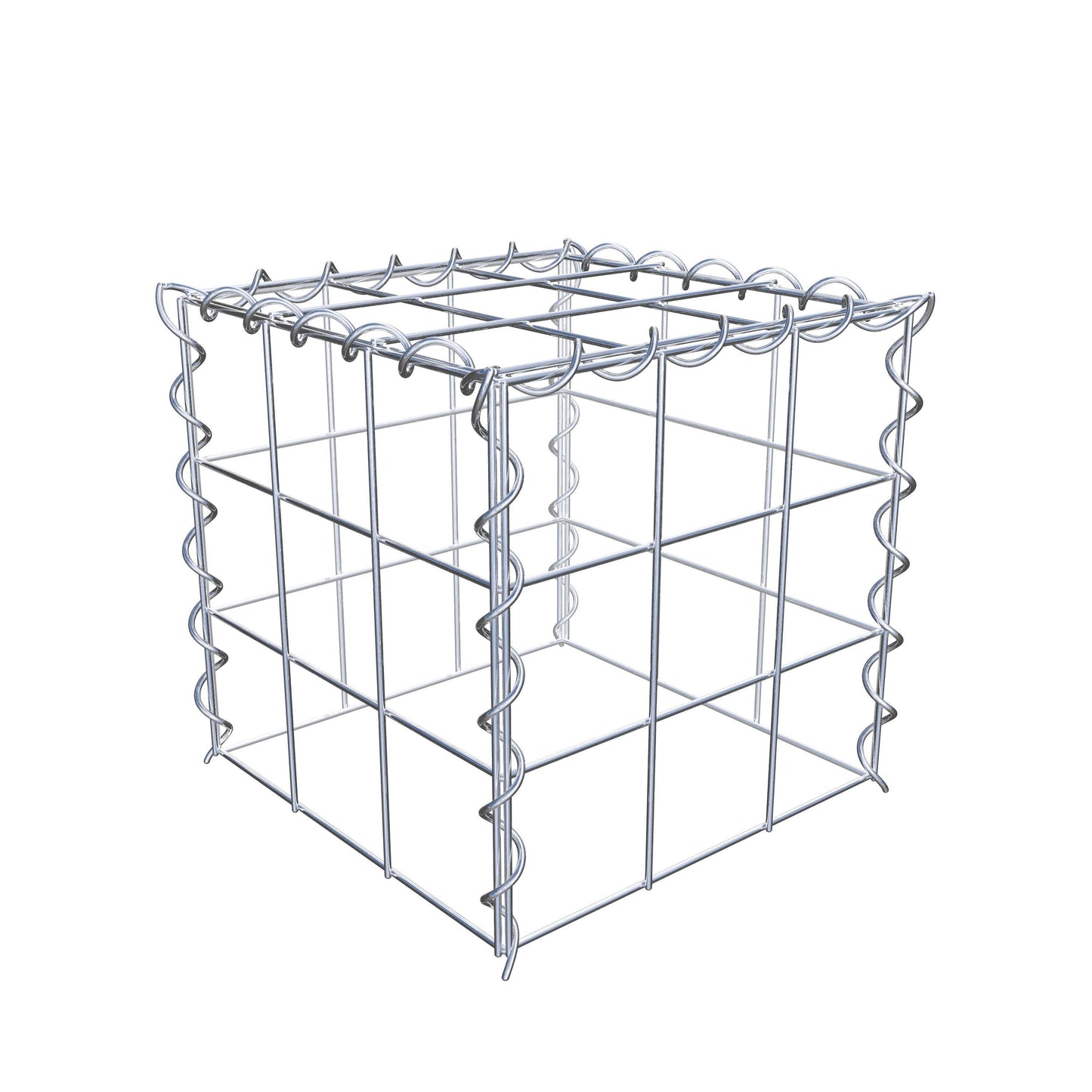 Add-on schanskorf type 3 30 cm x 30 cm x 30 cm (L x H x D), maaswijdte 10 cm x 10 cm, spiraal