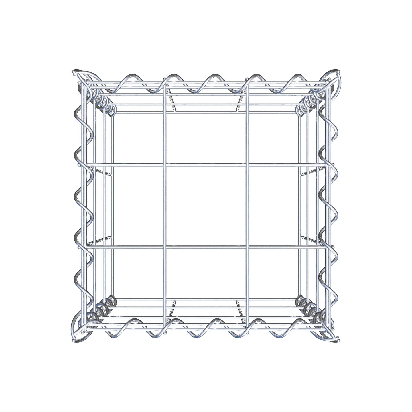 Add-on schanskorf type 3 30 cm x 30 cm x 30 cm (L x H x D), maaswijdte 10 cm x 10 cm, spiraal