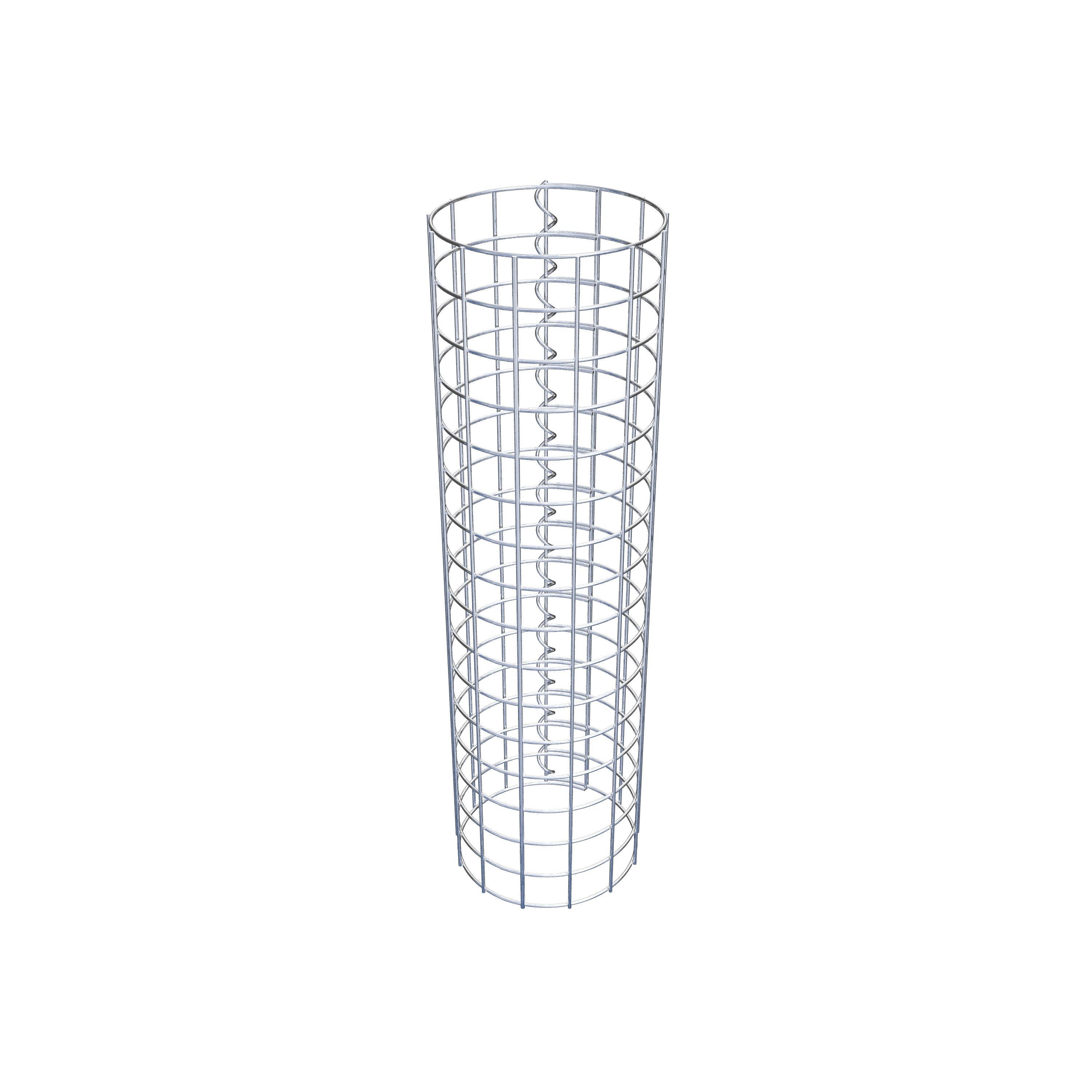 Gabionsøjle diameter 22 cm MW 5 x 5 cm rund