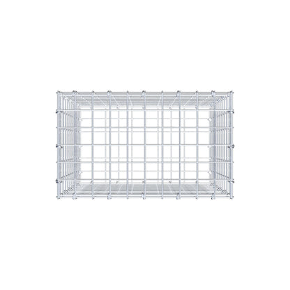 Gavión 50 cm x 50 cm x 30 cm (L x A x P), malla 5 cm x 5 cm, anillo en C