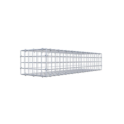 Gavión 100 cm x 20 cm x 30 cm (L x A x P), malla 5 cm x 5 cm, anillo en C