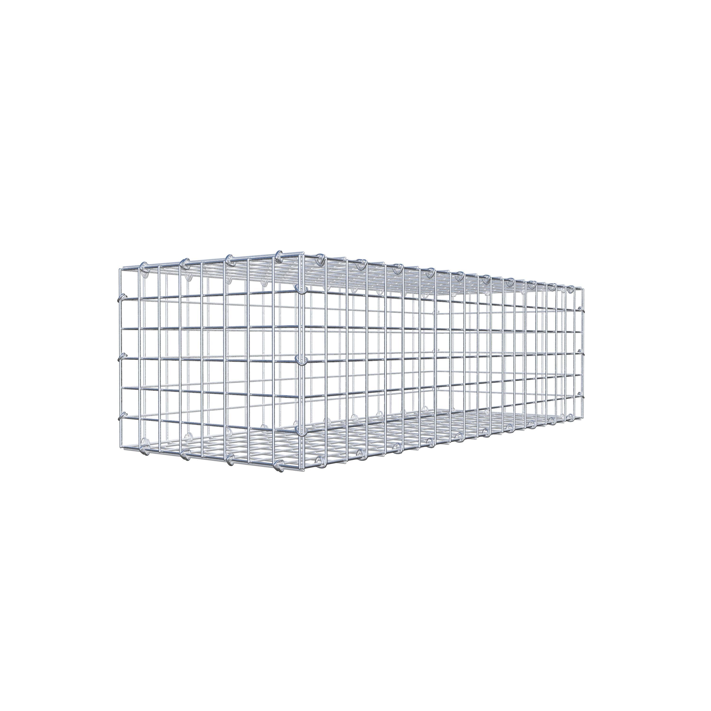 Gabion 100 cm x 30 cm x 40 cm (L x H x D), mesh size 5 cm x 5 cm, C-ring