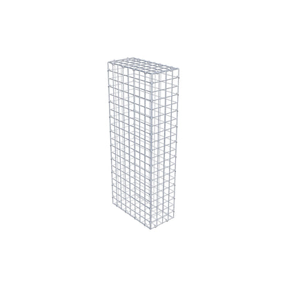 Gabion 100 cm x 40 cm x 20 cm (L x H x P), mailles 5 cm x 5 cm, anneau en C