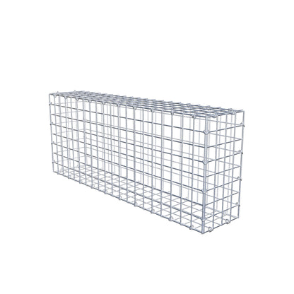 Gabion 100 cm x 40 cm x 20 cm (L x H x P), mailles 5 cm x 5 cm, anneau en C