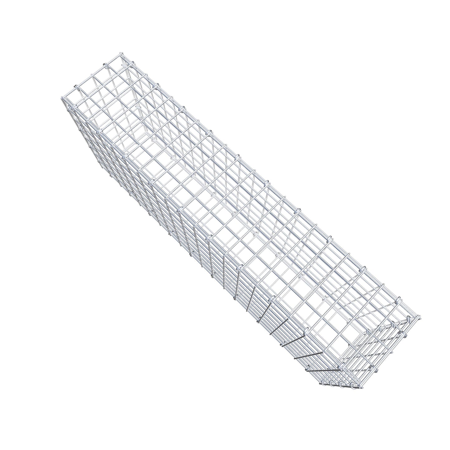 Gabion 100 cm x 40 cm x 20 cm (L x H x P), mailles 5 cm x 5 cm, anneau en C