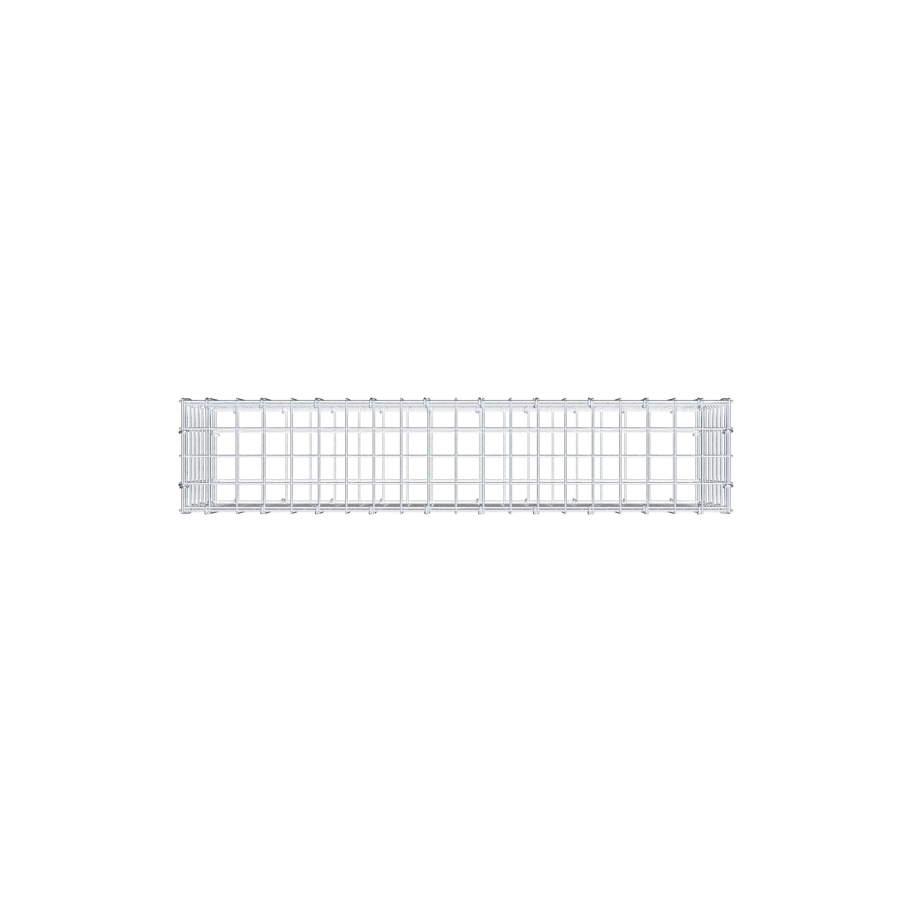 Gabion 100 cm x 40 cm x 20 cm (L x H x D), mesh size 5 cm x 5 cm, C-ring