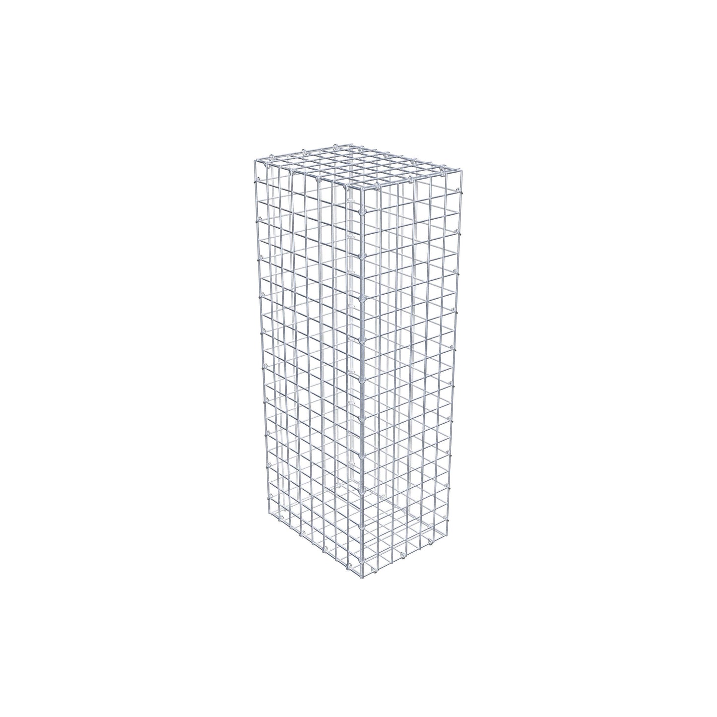 Gabion 100 cm x 40 cm x 30 cm (L x H x D), maskestørrelse 5 cm x 5 cm, C-ring