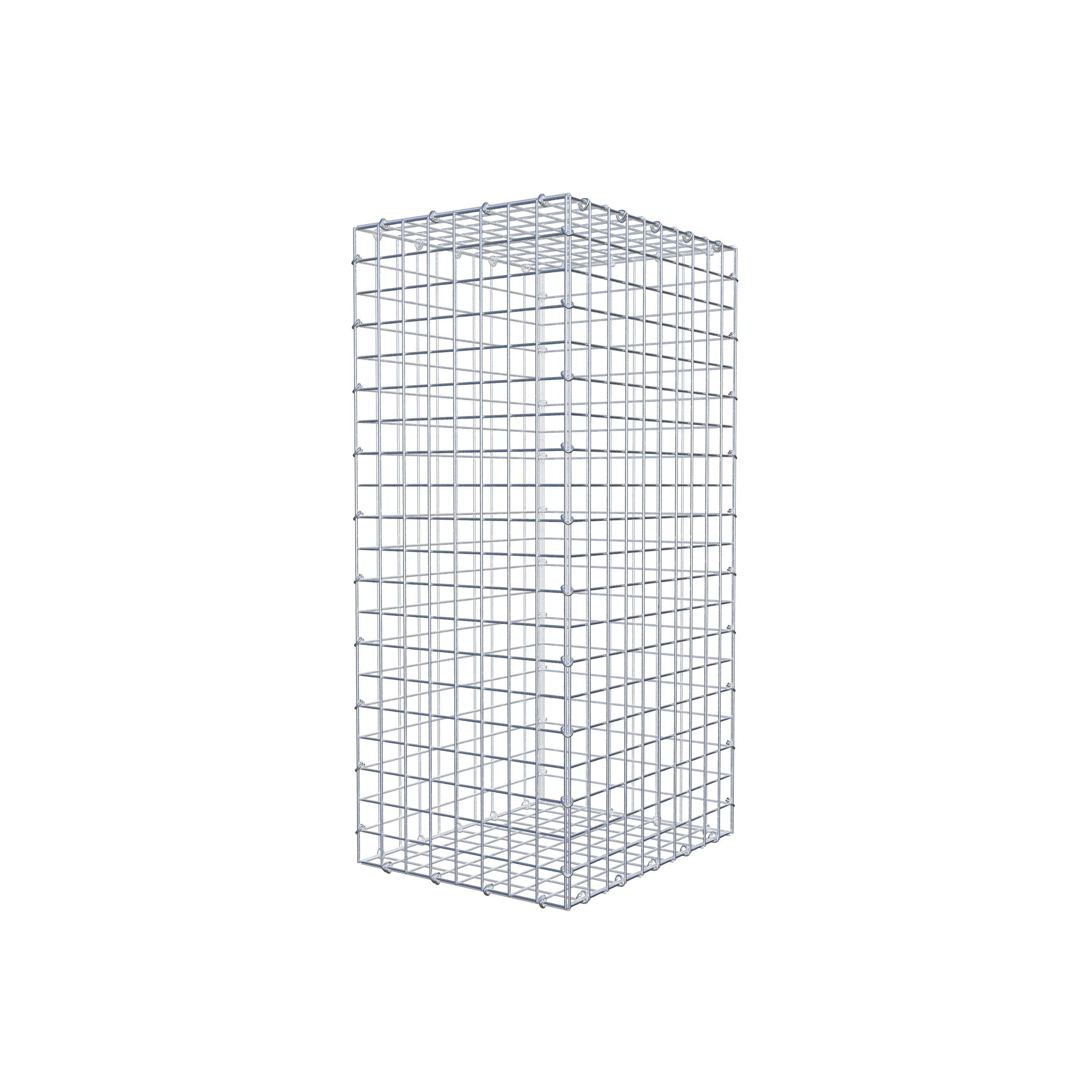 Gabion 100 cm x 50 cm x 40 cm (L x H x D), mesh size 5 cm x 5 cm, C-ring