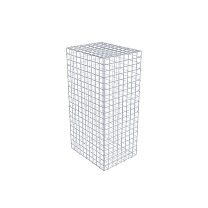 Gabion 100 cm x 50 cm x 40 cm (L x H x D), mesh size 5 cm x 5 cm, C-ring