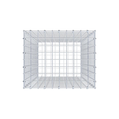 Gabion 100 cm x 50 cm x 40 cm (L x H x D), mesh size 5 cm x 5 cm, C-ring
