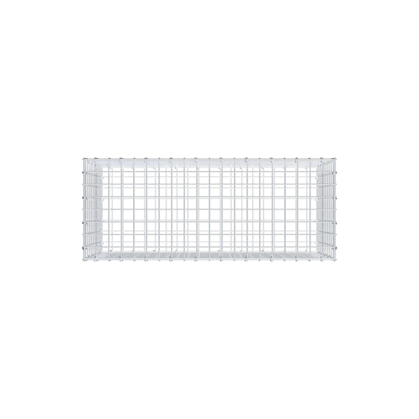 Gabion 100 cm x 50 cm x 40 cm (L x H x D), mesh size 5 cm x 5 cm, C-ring