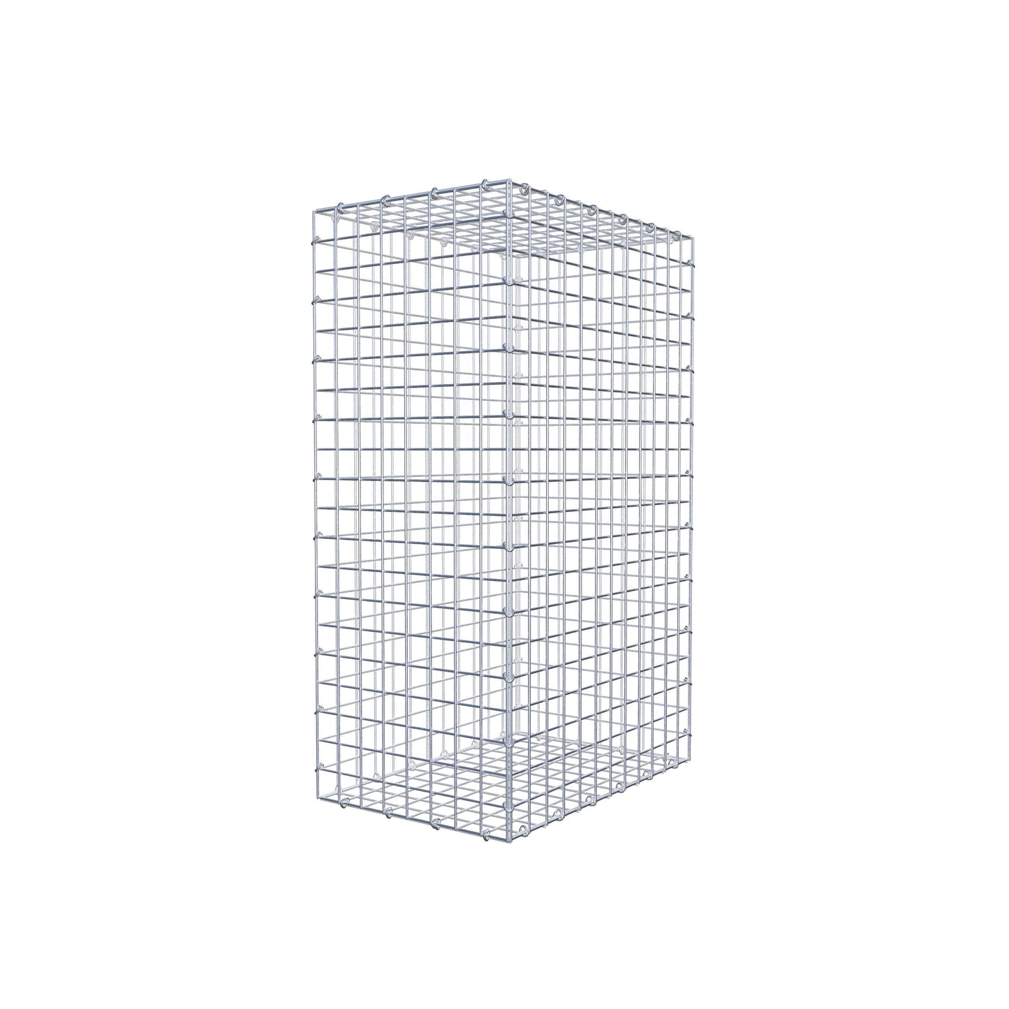 Gabion 100 cm x 60 cm x 40 cm (L x H x D), maskestørrelse 5 cm x 5 cm, C-ring