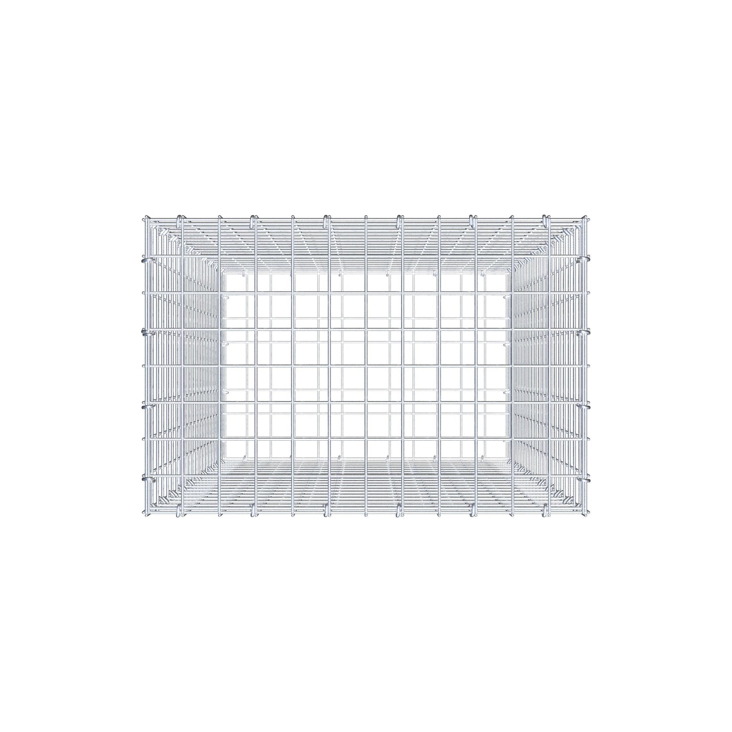 Gabion 100 cm x 60 cm x 40 cm (L x H x D), maskestørrelse 5 cm x 5 cm, C-ring