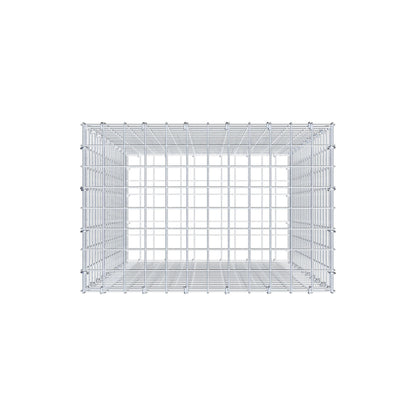 Gabion 100 cm x 60 cm x 40 cm (L x H x D), maskestørrelse 5 cm x 5 cm, C-ring