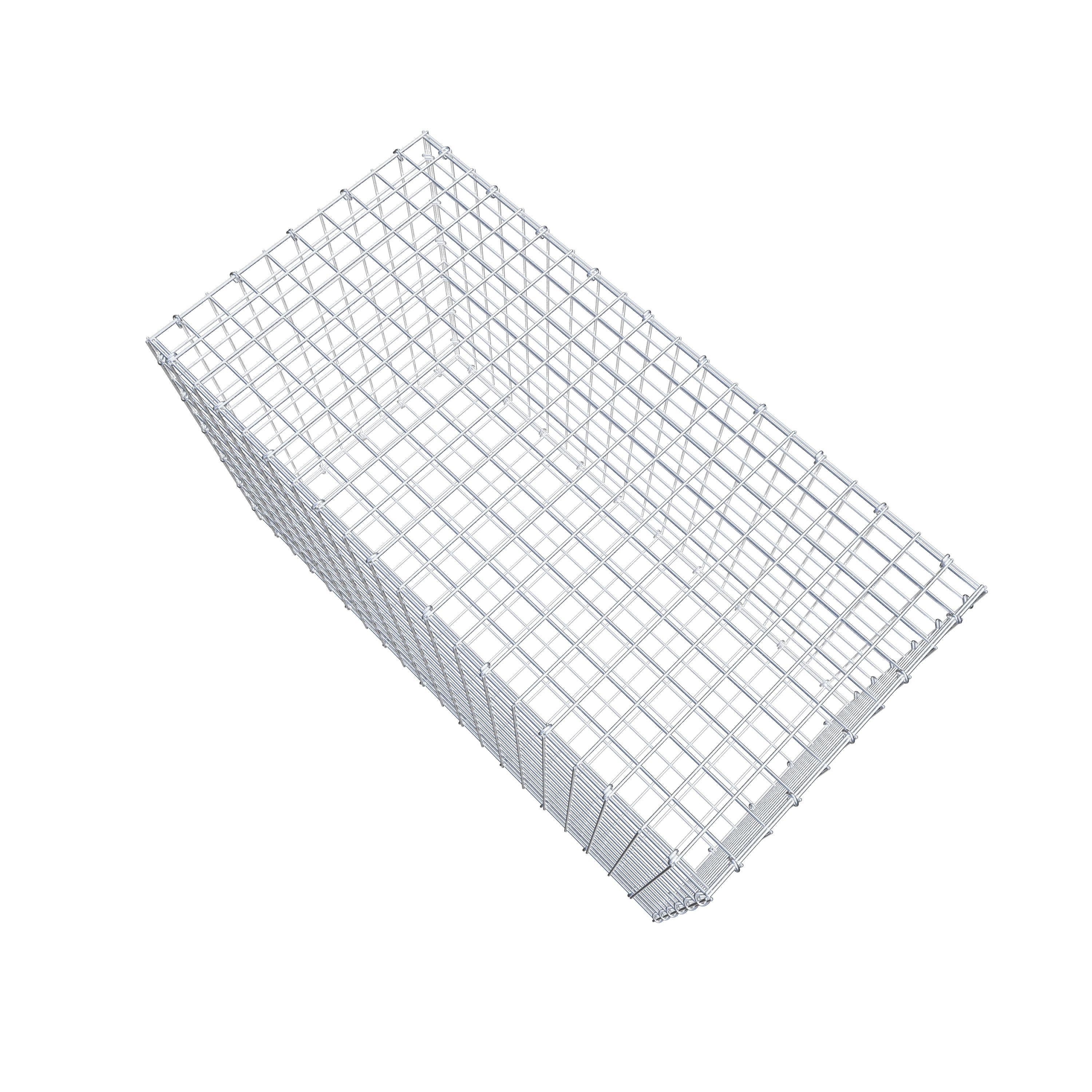 Gabion 100 cm x 60 cm x 50 cm (L x H x D), maskestørrelse 5 cm x 5 cm, C-ring