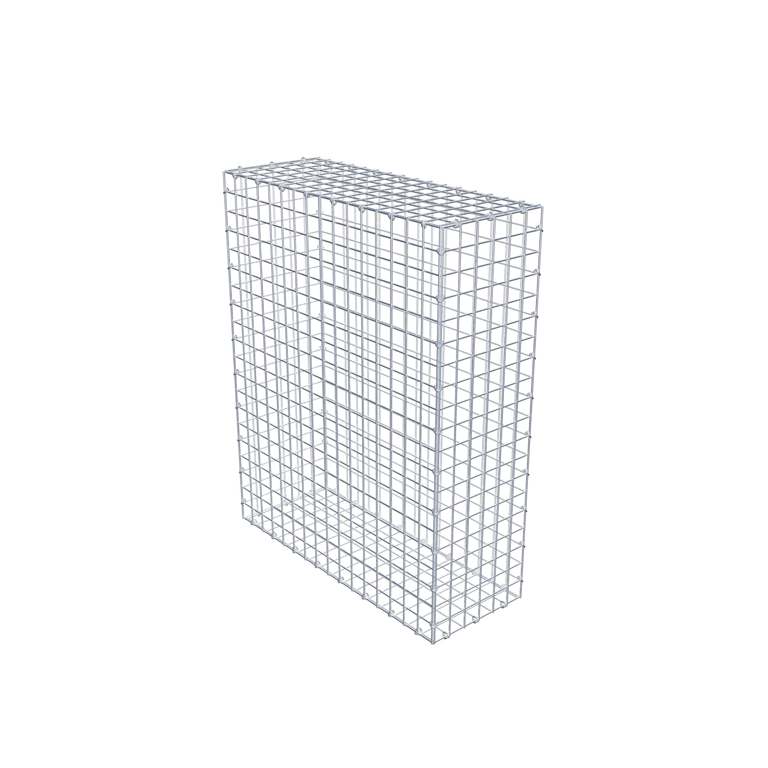 Gabion 100 cm x 80 cm x 30 cm (L x H x D), maskestørrelse 5 cm x 5 cm, C-ring