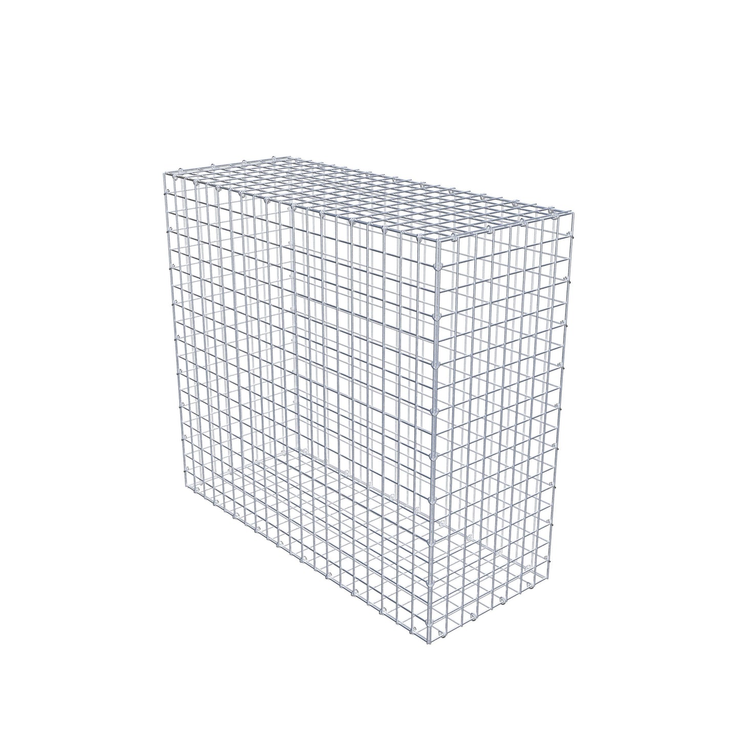 Gabião 100 cm x 90 cm x 40 cm (C x A x P), malhagem 5 cm x 5 cm, anel C
