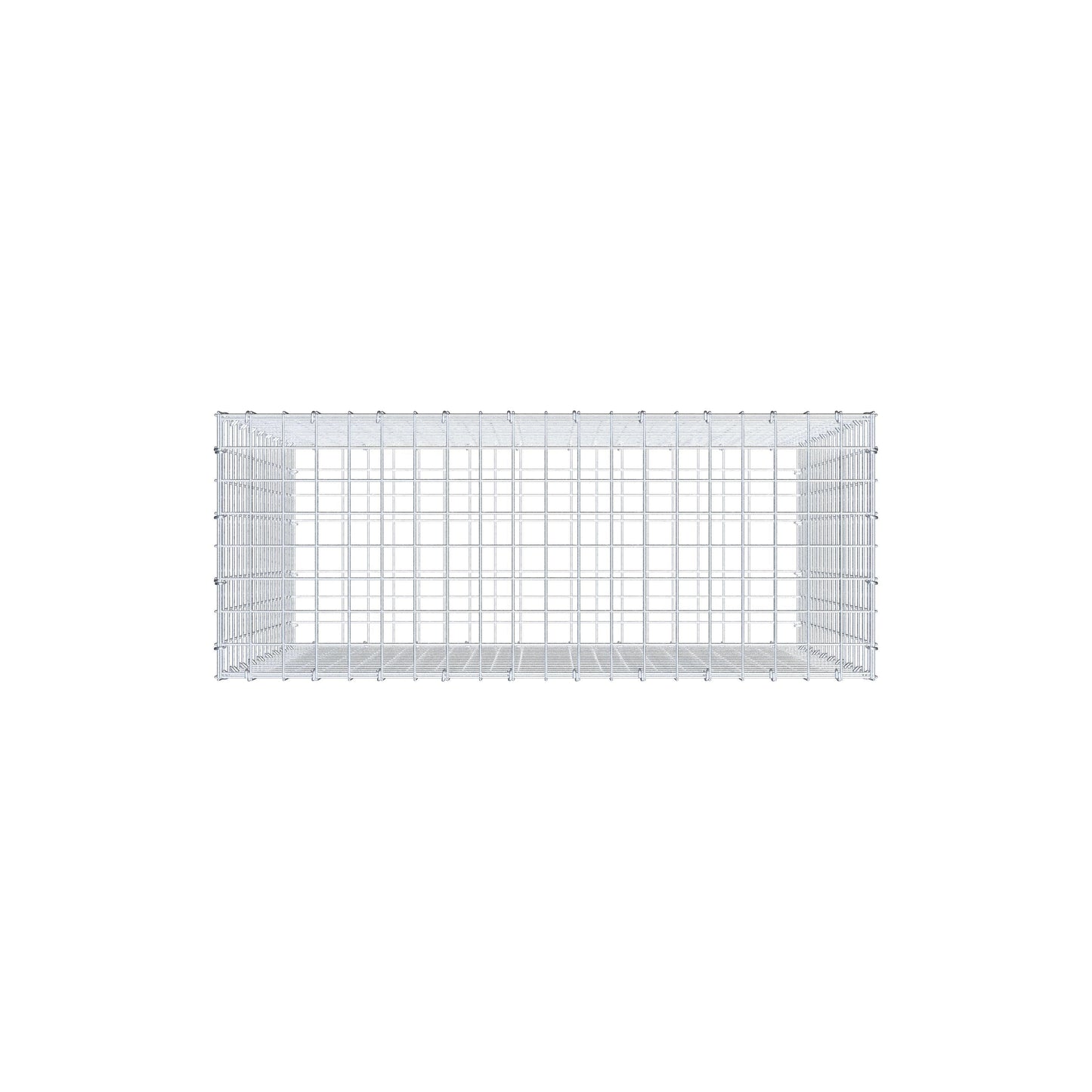 Gabião 100 cm x 90 cm x 40 cm (C x A x P), malhagem 5 cm x 5 cm, anel C