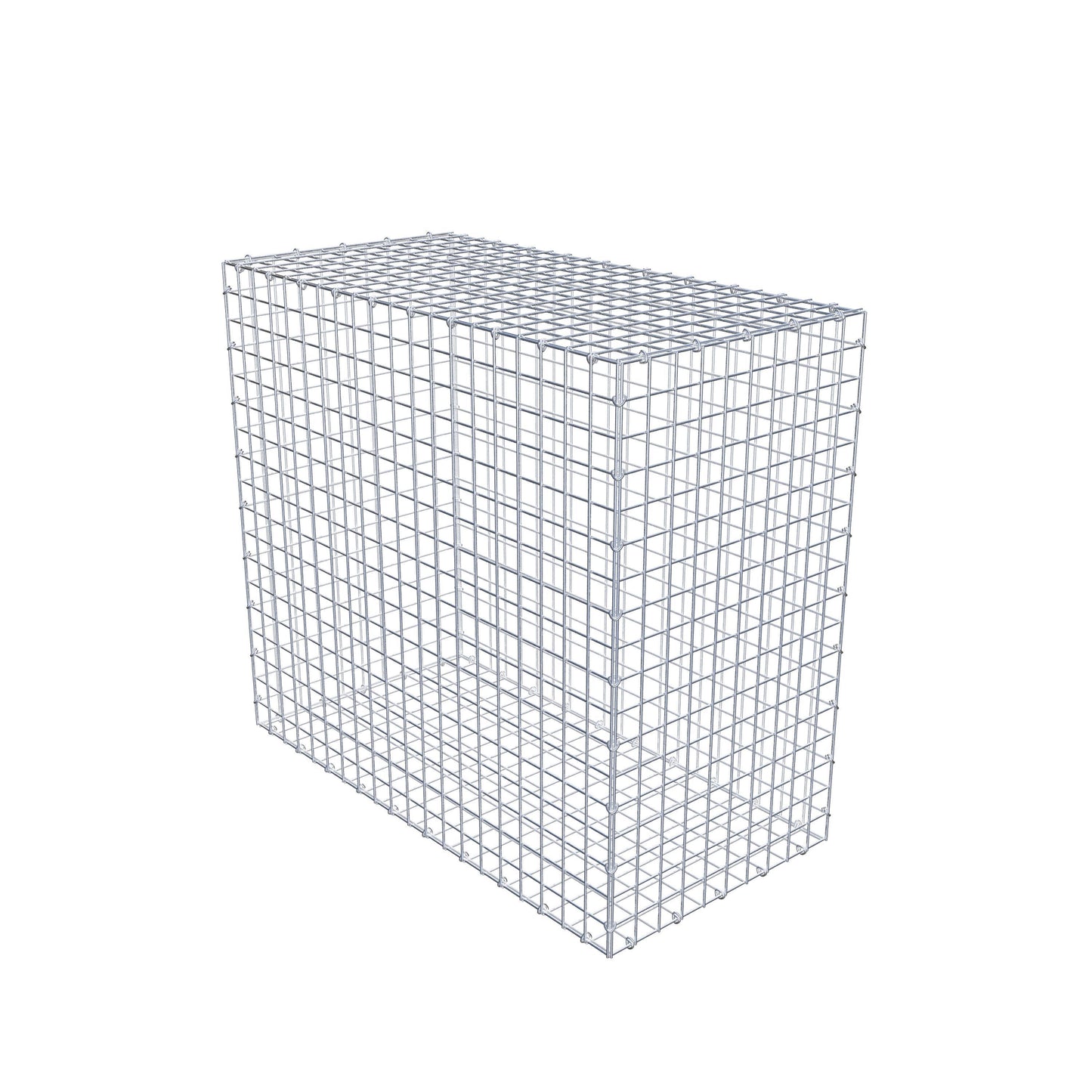 Gabion 100 cm x 90 cm x 50 cm (L x H x P), mailles 5 cm x 5 cm, anneau en C