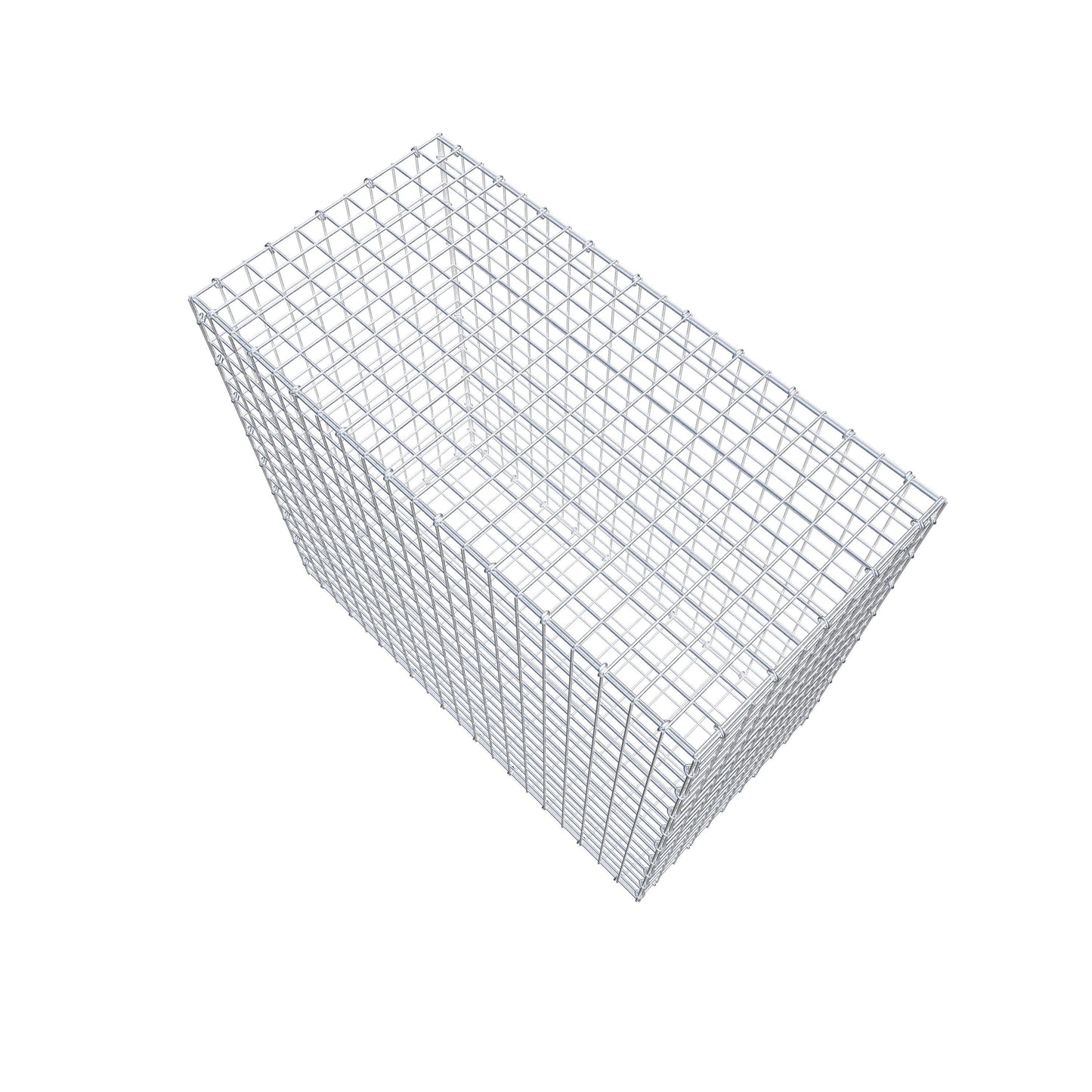 Gabion 100 cm x 90 cm x 50 cm (L x H x P), mailles 5 cm x 5 cm, anneau en C