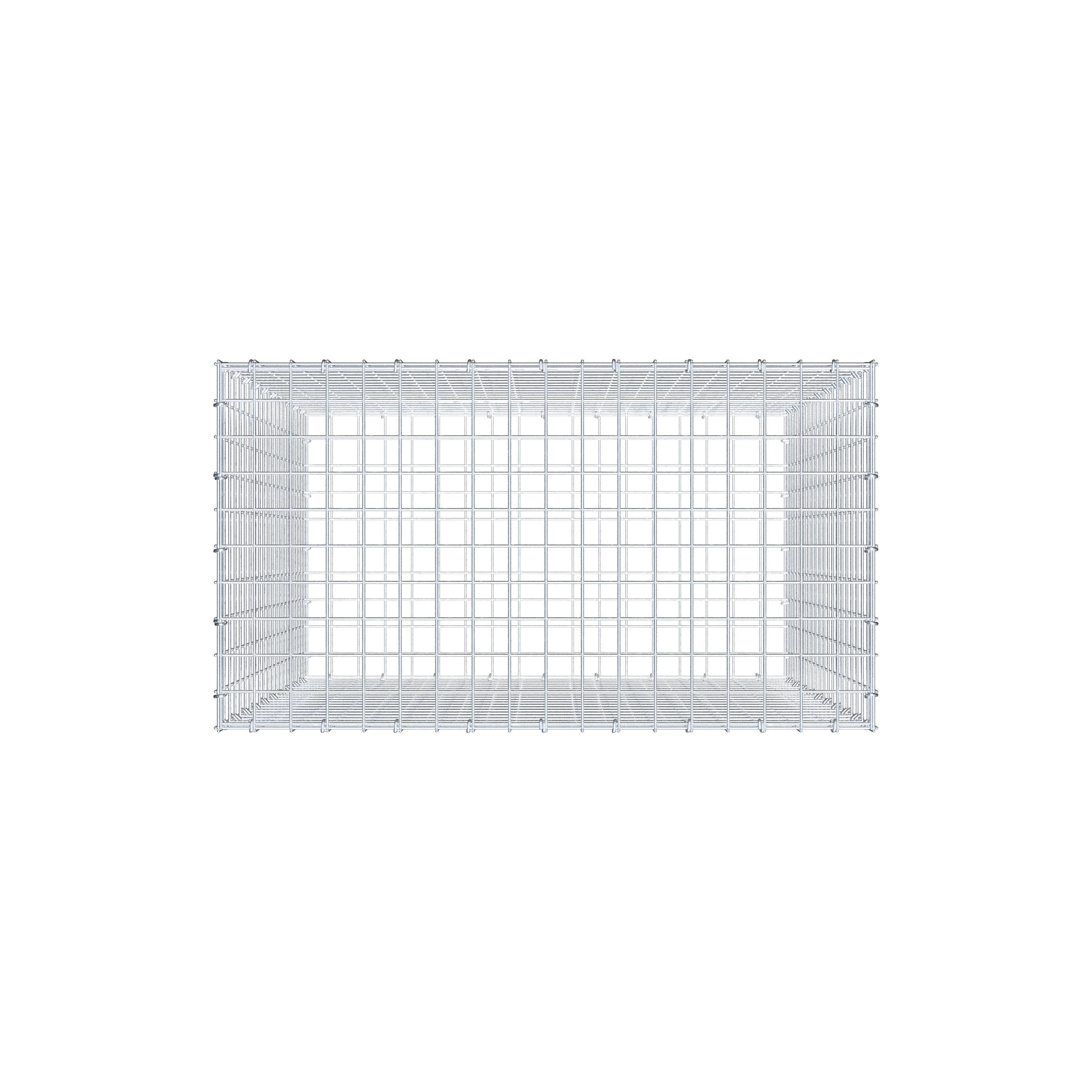 Gabion 100 cm x 90 cm x 50 cm (L x H x D), mesh size 5 cm x 5 cm, C-ring