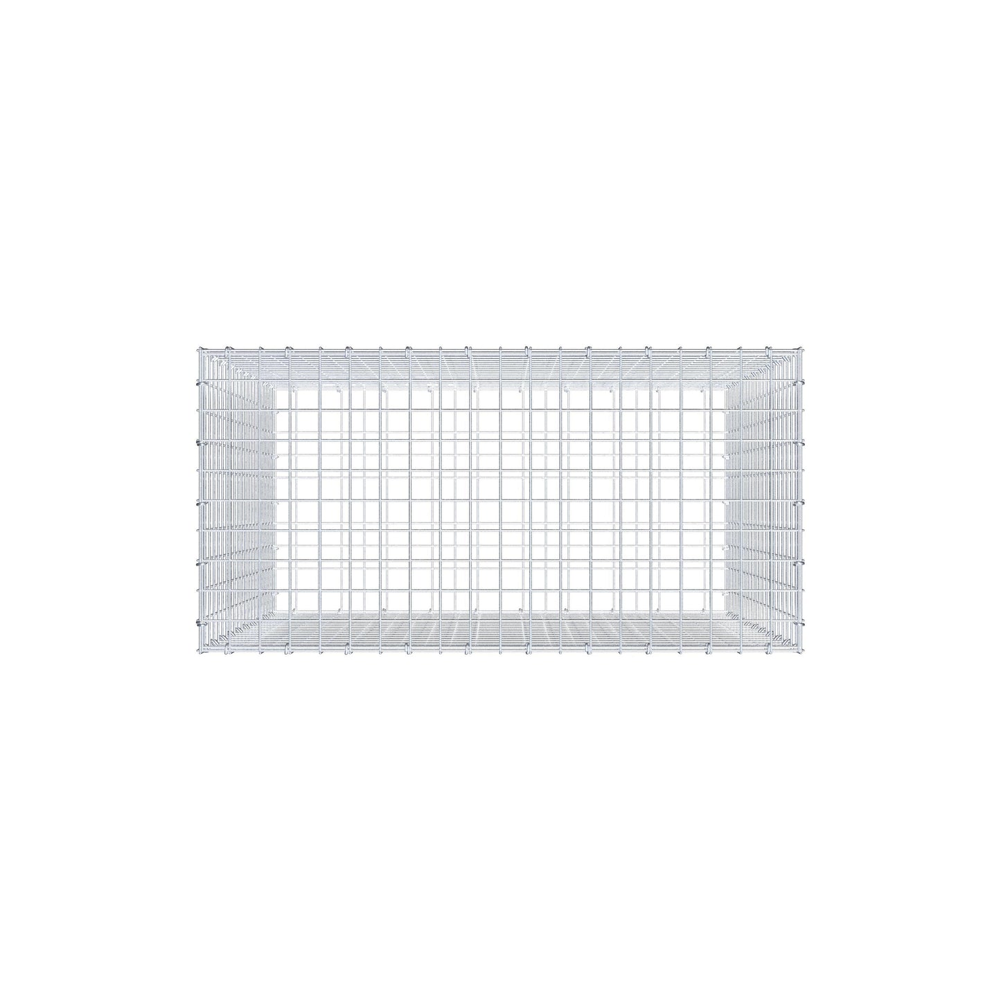 Gabion 100 cm x 100 cm x 50 cm (L x H x D), maskstorlek 5 cm x 5 cm, C-ring