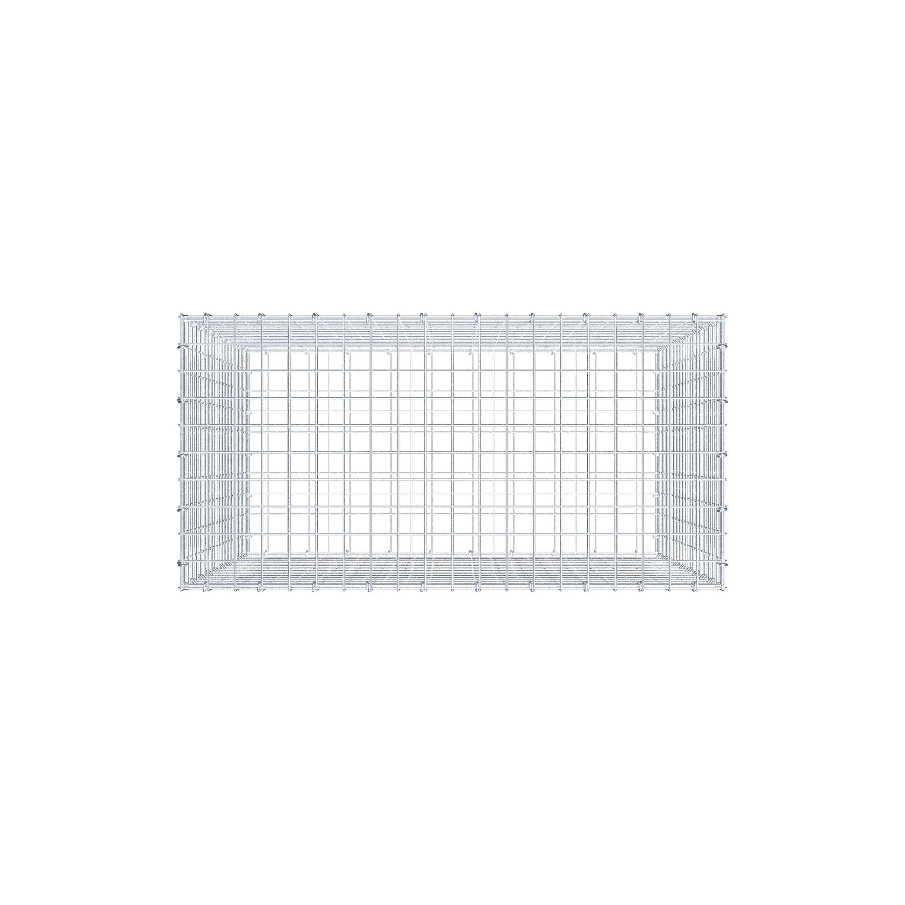 Gabione 100 cm x 100 cm x 50 cm (L x H x T), Maschenweite 5 cm x 5 cm, C-Ring