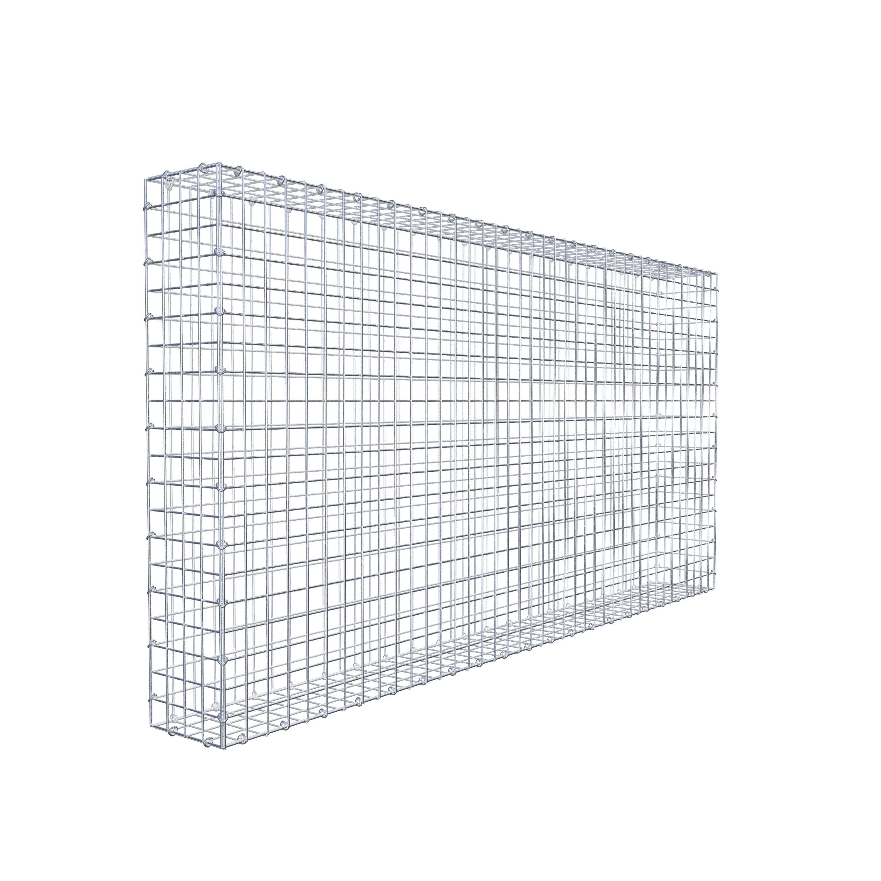 Gabion 200 cm x 100 cm x 20 cm (L x H x D), mesh size 5 cm x 5 cm, C-ring