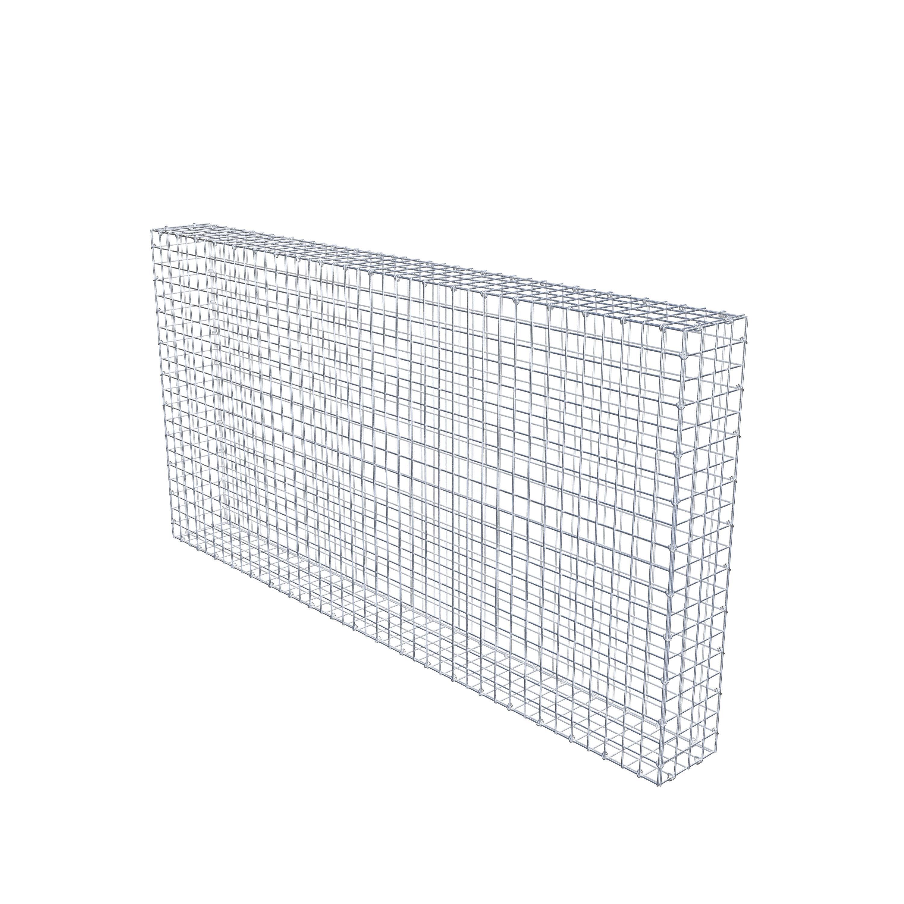 Gabion 200 cm x 100 cm x 20 cm (L x H x D), mesh size 5 cm x 5 cm, C-ring