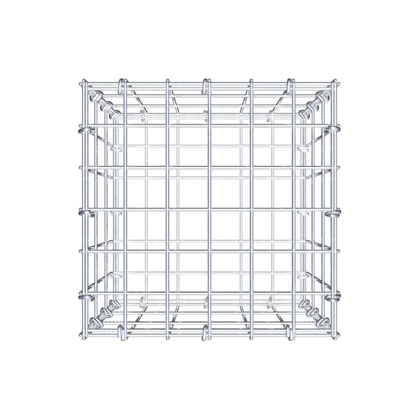 Gabion 30 cm x 30 cm x 30 cm (L x H x D), maskstorlek 5 cm x 10 cm, C-ring