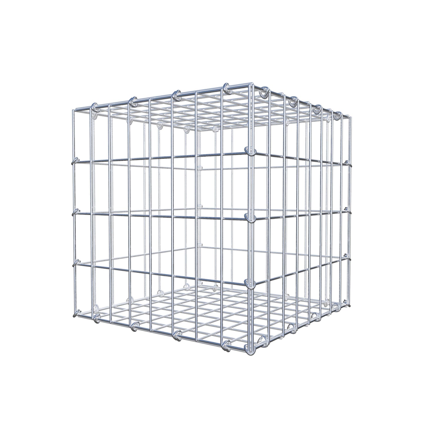 Gabion 40 cm x 40 cm x 40 cm (L x H x D), maskstorlek 5 cm x 10 cm, C-ring
